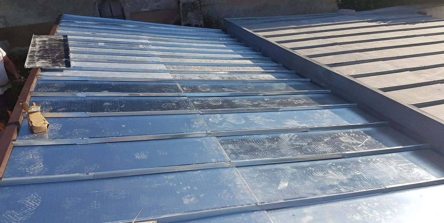 Zinguerie — toiture zinc à joint debout